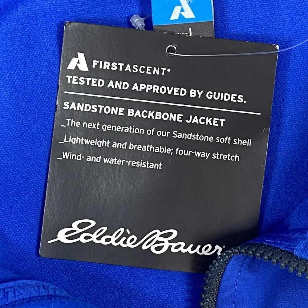 New Eddie Bauer First Ascent‎ Lightweight Jacket Mens L Sandstone Outdoor Hiking